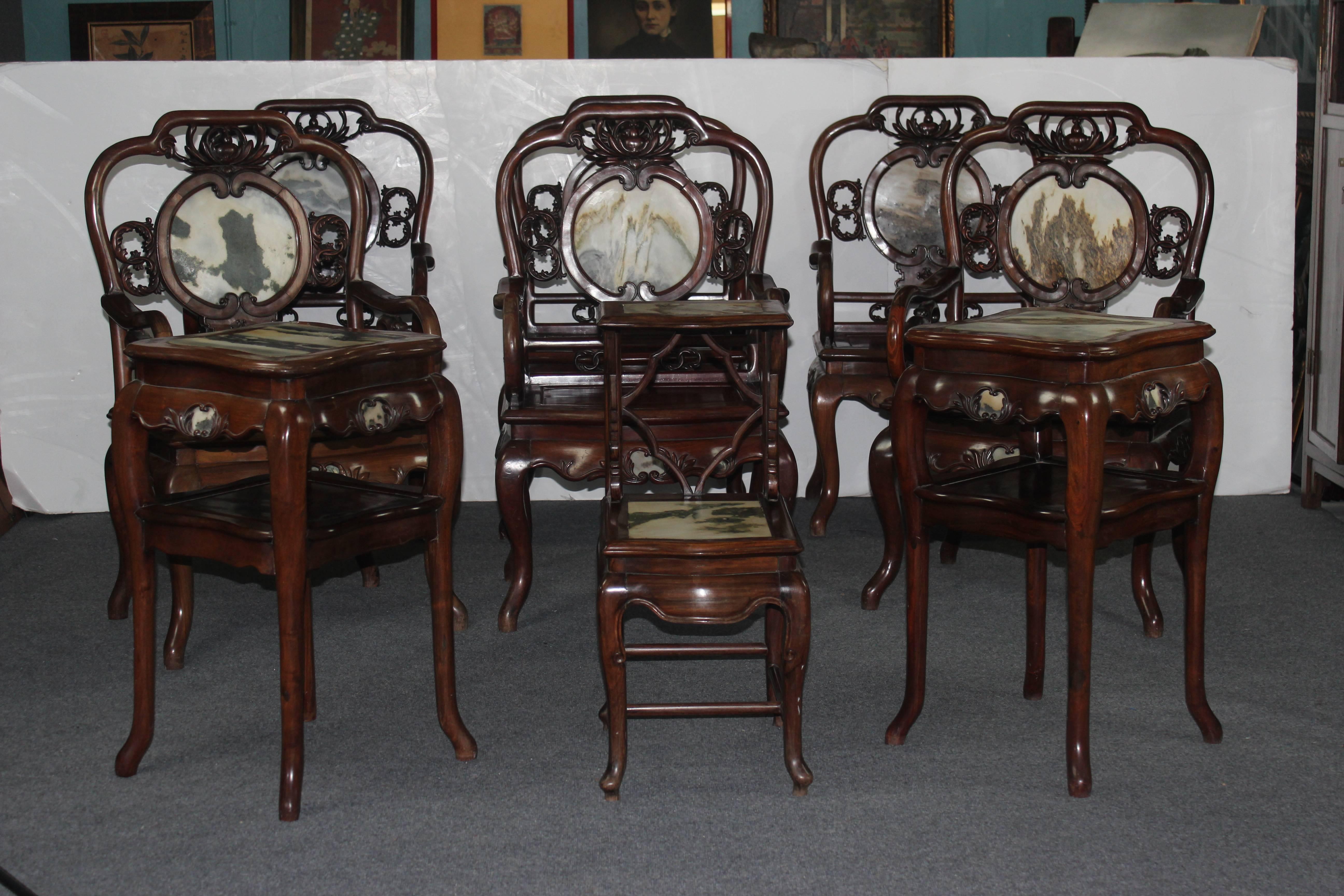Late 19th Century Rosewood Chairs 7