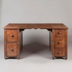 Early 19th Century Rosewood 'Collapsible' Campaign Pedestal Desk