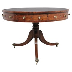 Early 19th Century Rosewood Drum Table