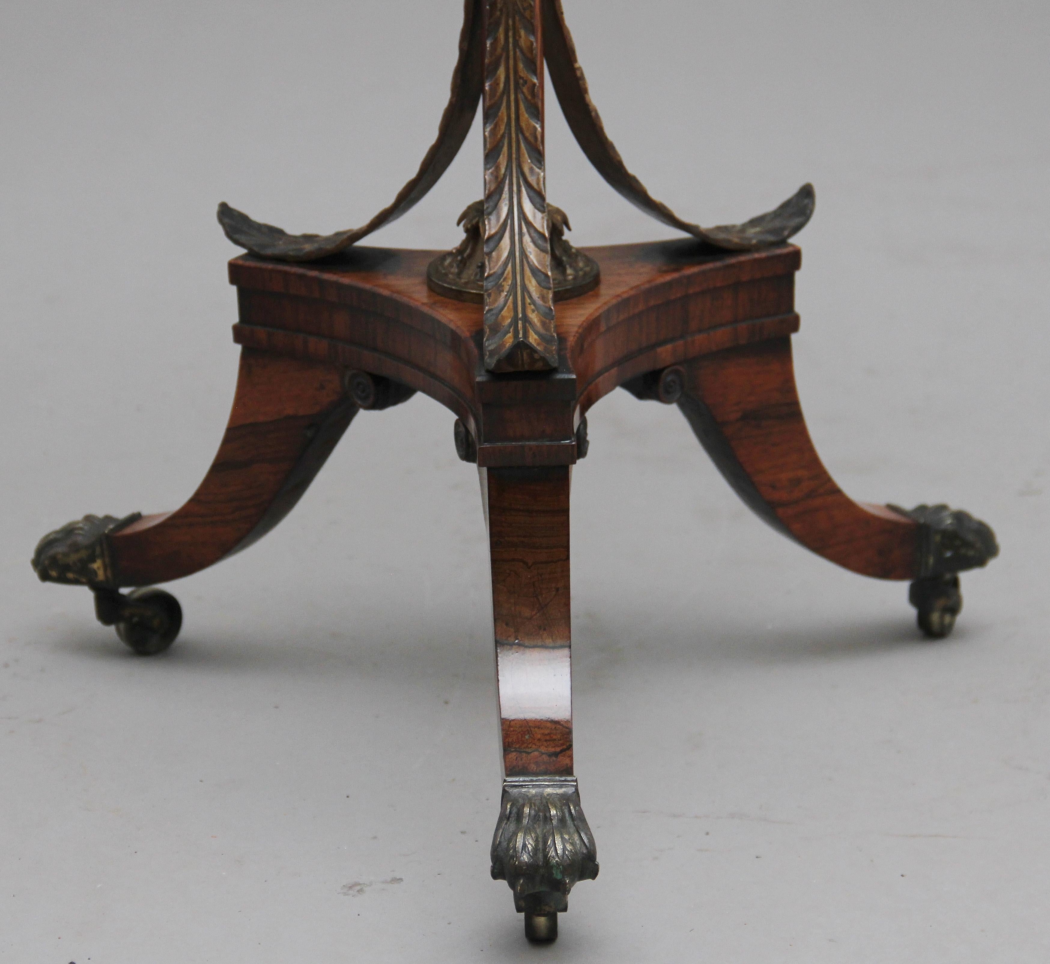 British Early 19th Century Rosewood Occasional Table