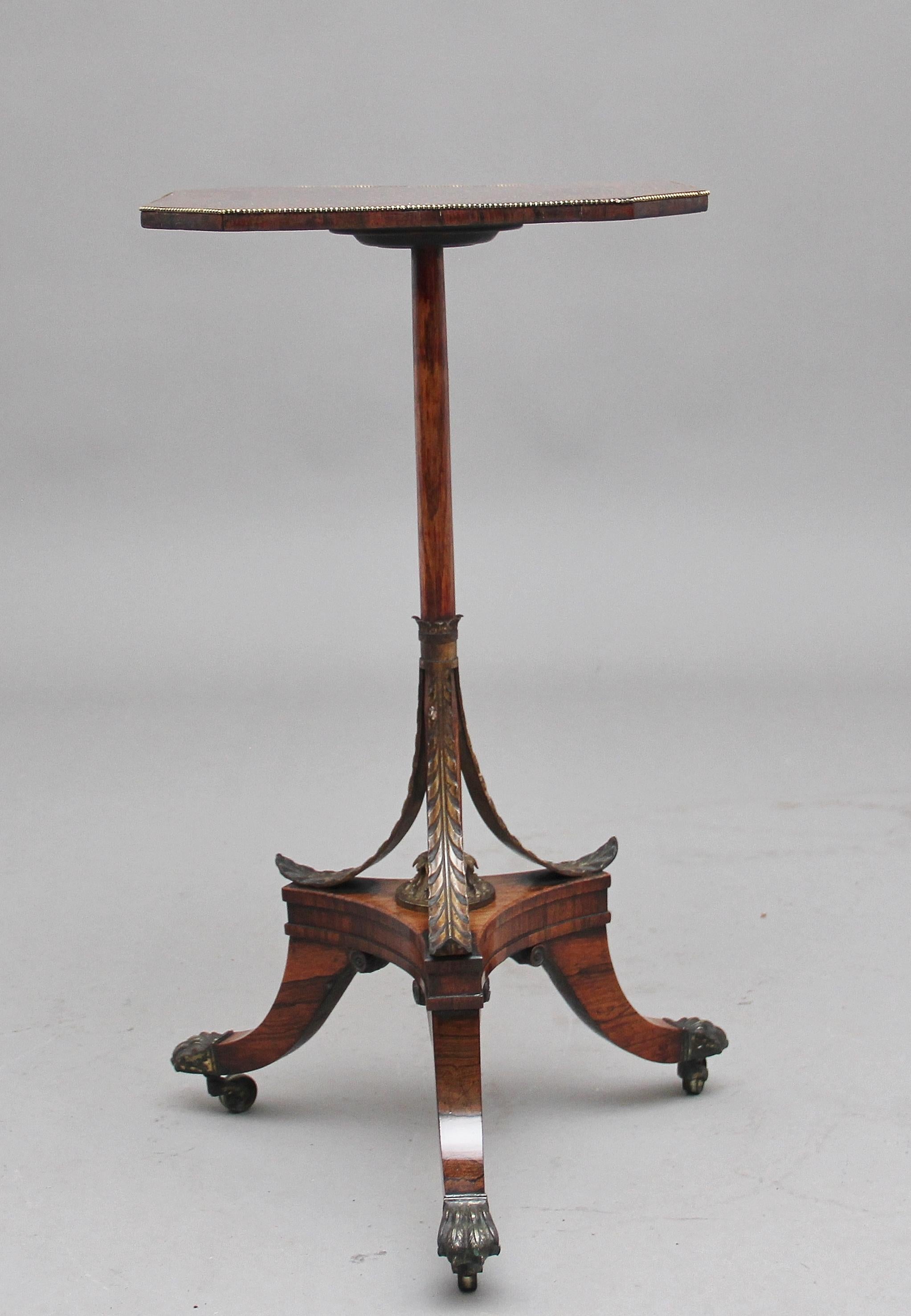 Early 19th Century Rosewood Occasional Table In Good Condition In Martlesham, GB