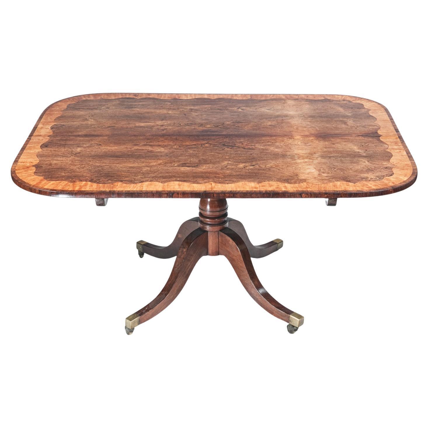 Table de salle à manger Up&Up en bois de rose du début du 19e siècle
