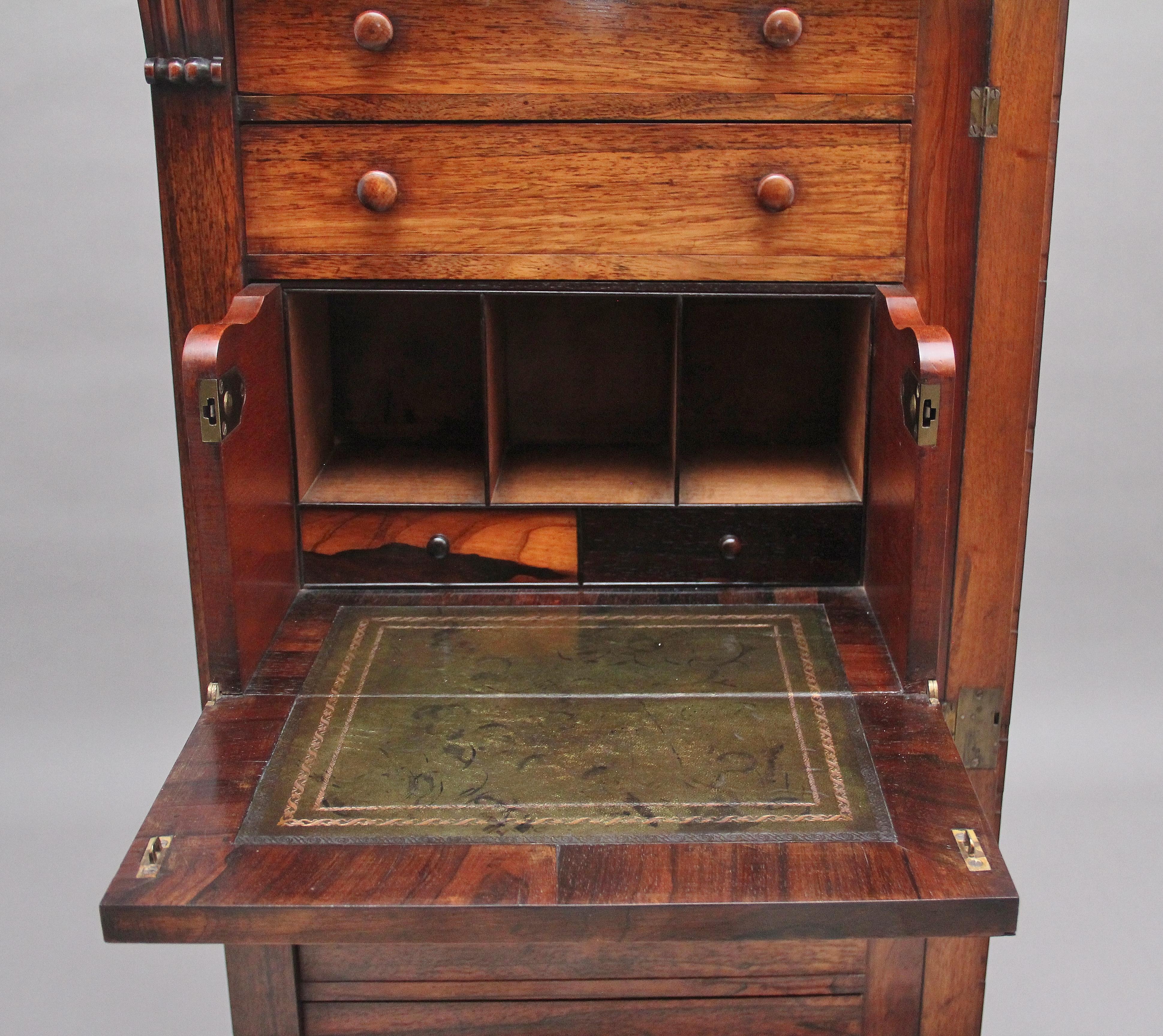 Early 19th Century Rosewood Wellington Chest 3