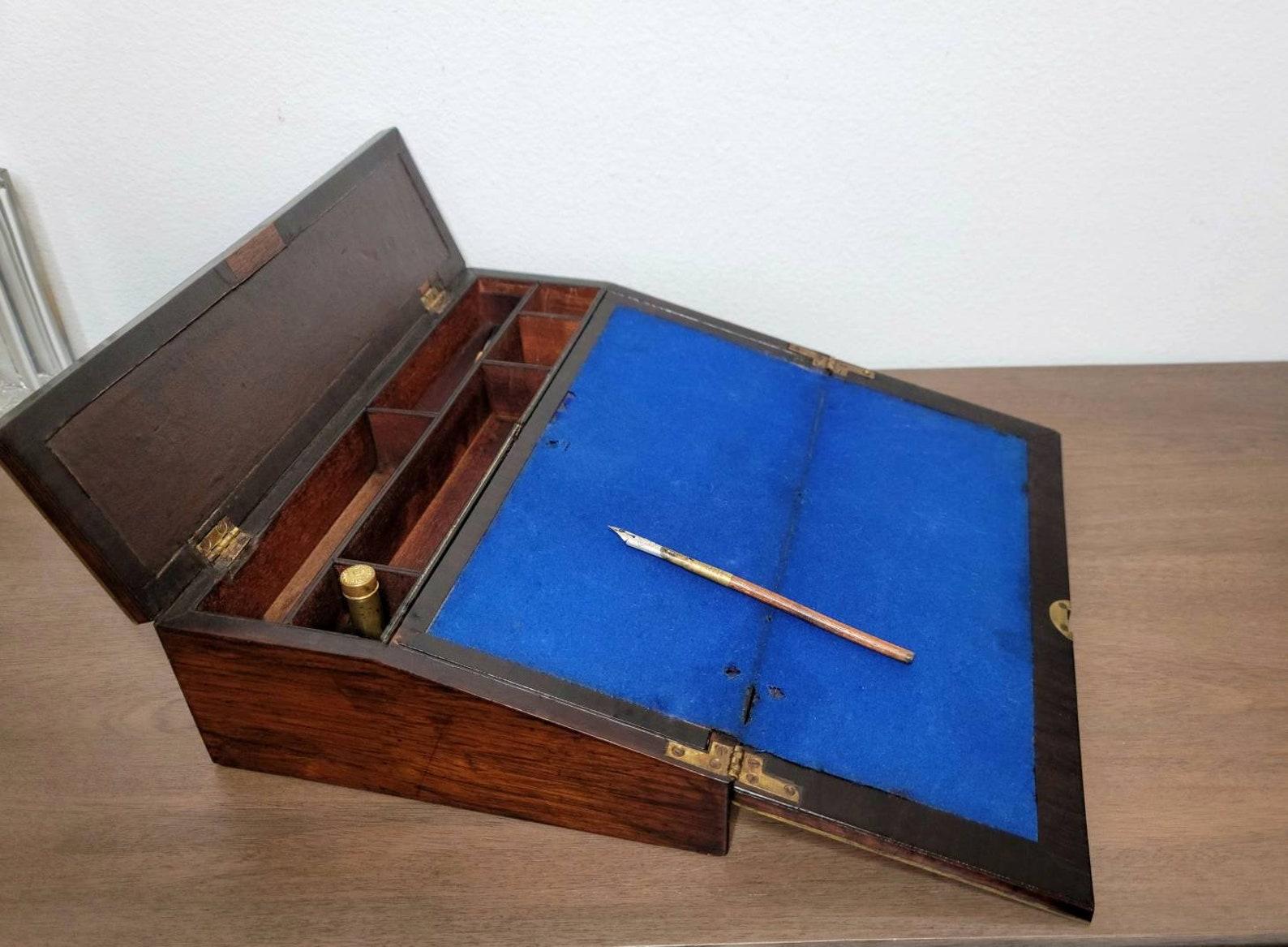 Regency Early 19th Century Rosewood Writing Box