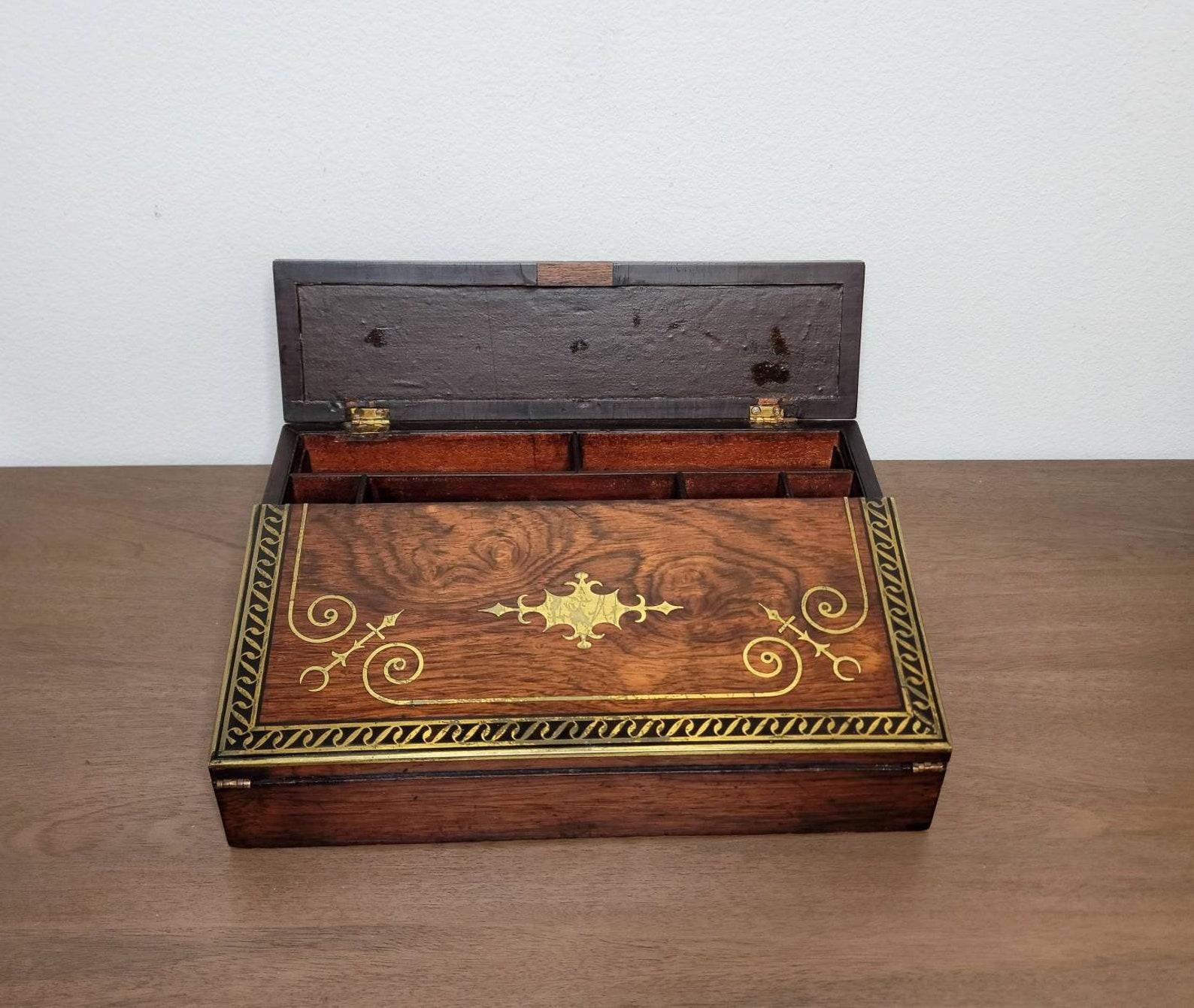 European Early 19th Century Rosewood Writing Box