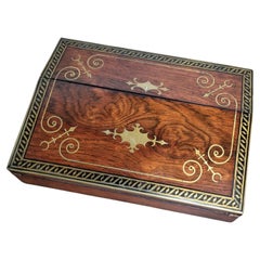 Early 19th Century Rosewood Writing Box