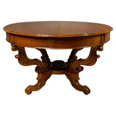 Antique Early 19th Century Round Center Table, Charles X