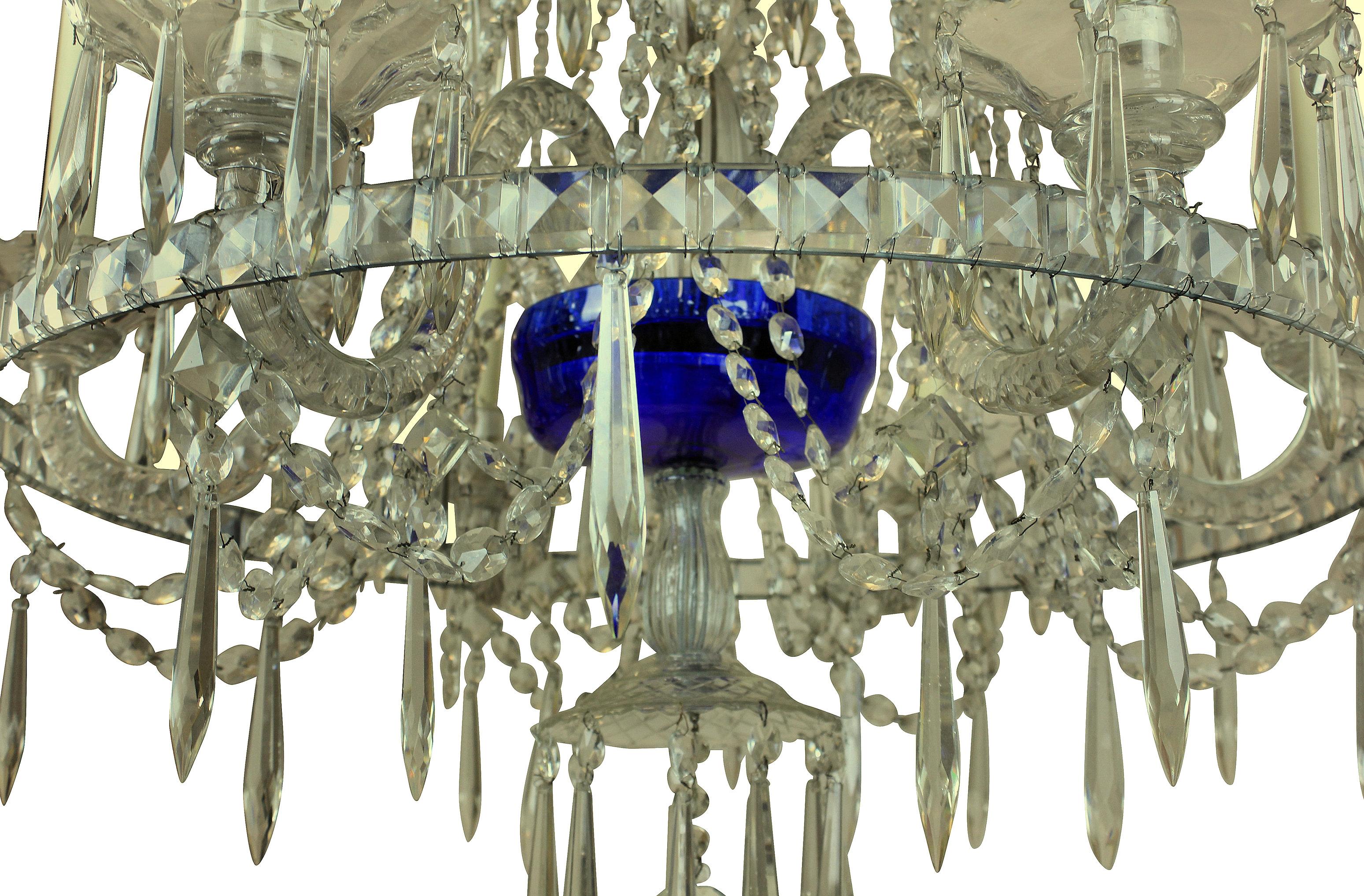 Cut Glass Early 19th Century Russian Chandelier