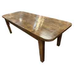 Early 19th Century Rustic Beech Two Plank Farmhouse Table