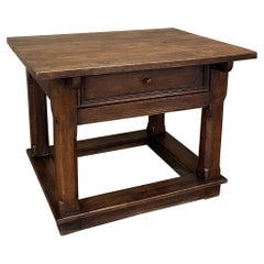 Early 19th Century Rustic Dutch Oak Side Table