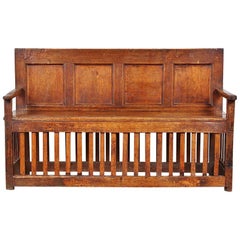 Early 19th Century Rustic French Bench