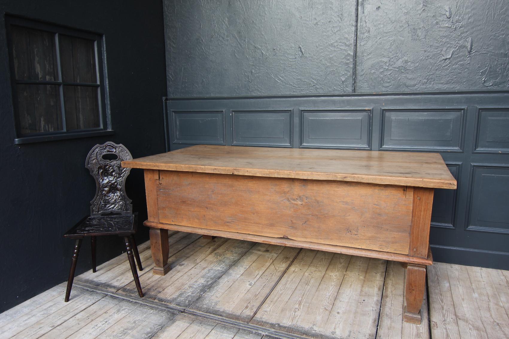 Early 19th Century Rustic Kitchen Prep Table or Kitchen Island 4
