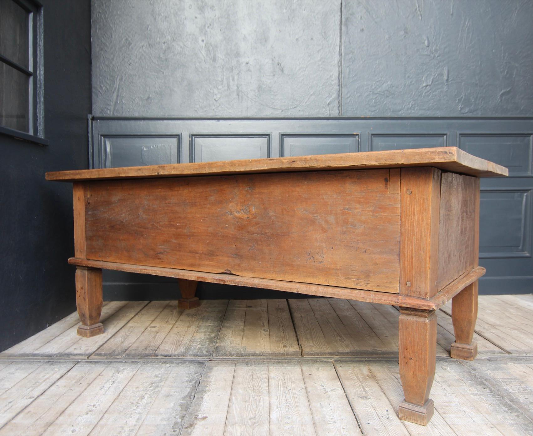European Early 19th Century Rustic Kitchen Prep Table or Kitchen Island