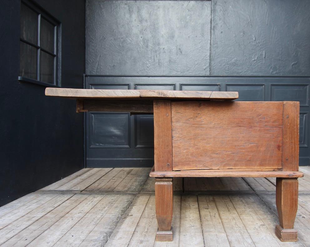 Oak Early 19th Century Rustic Kitchen Prep Table or Kitchen Island