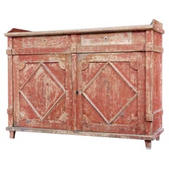 Early 19th Century Rustic Swedish Painted Sideboard