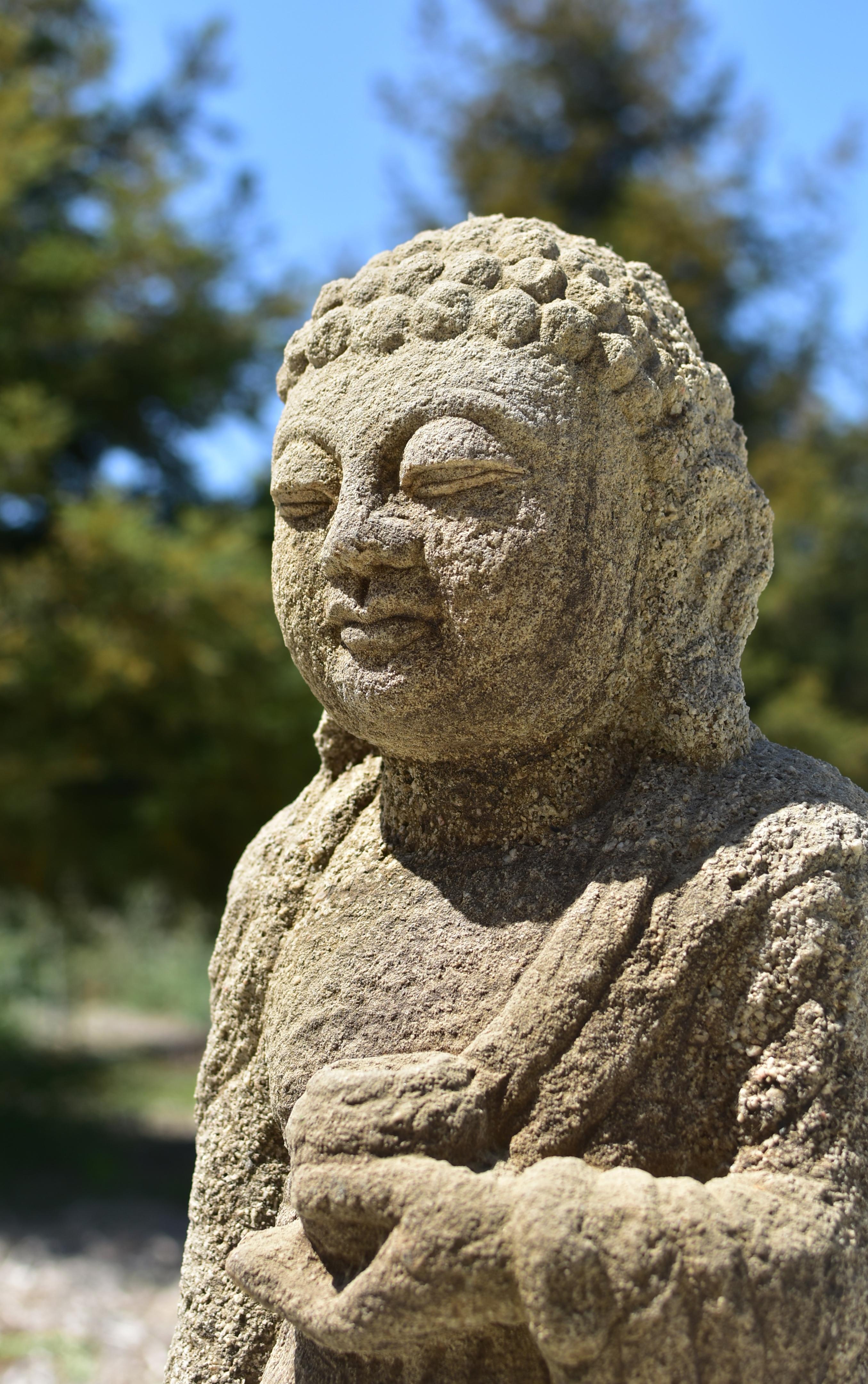 Early 19th Century Sandstone Buddha 7