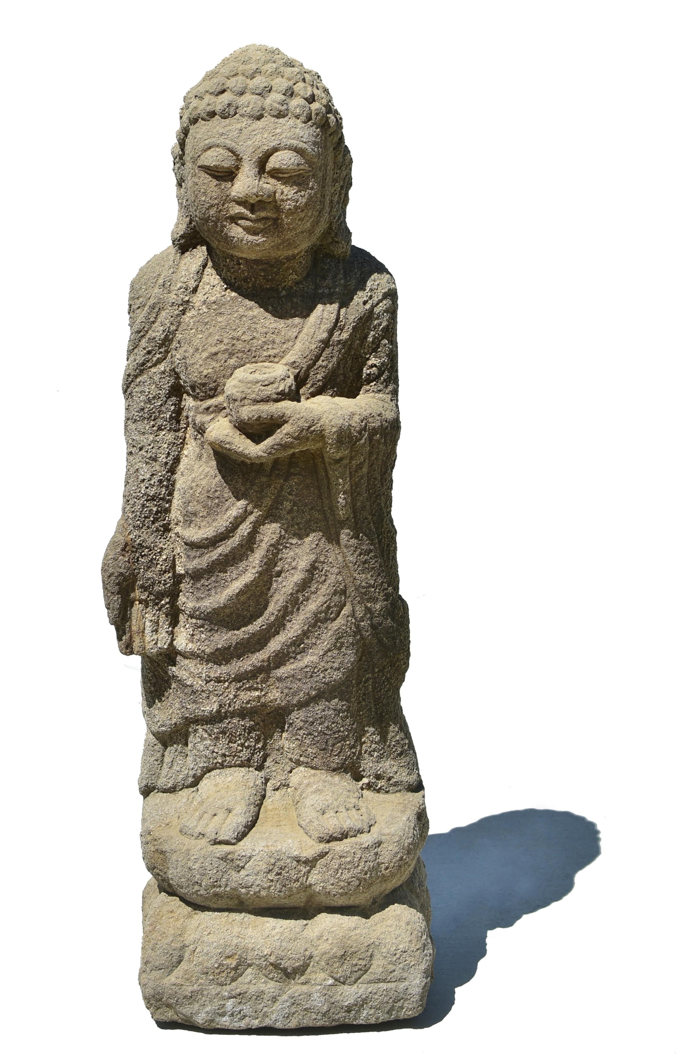 Early 19th Century Sandstone Buddha 11