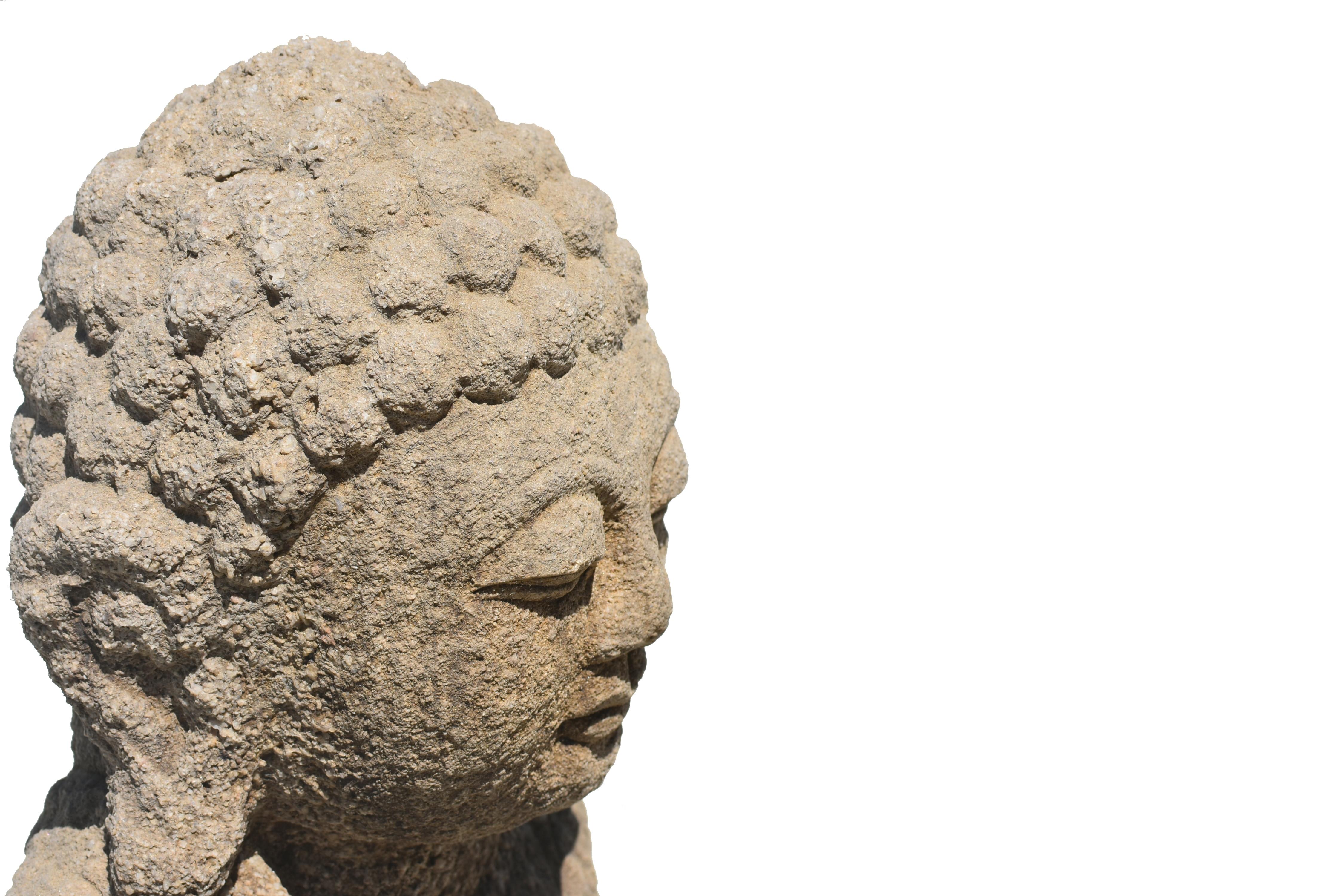 Early 19th Century Sandstone Buddha 1