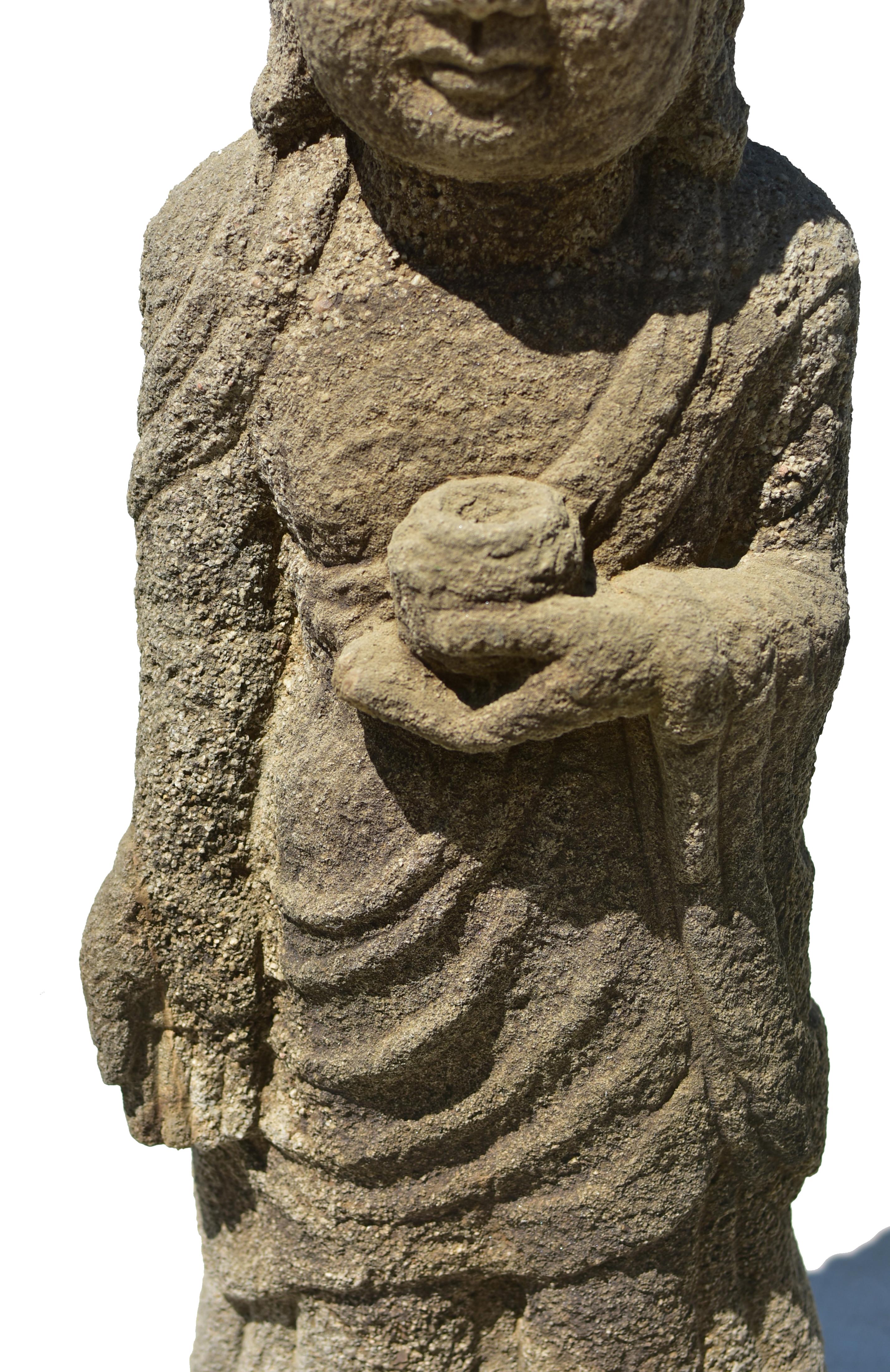 Early 19th Century Sandstone Buddha 5