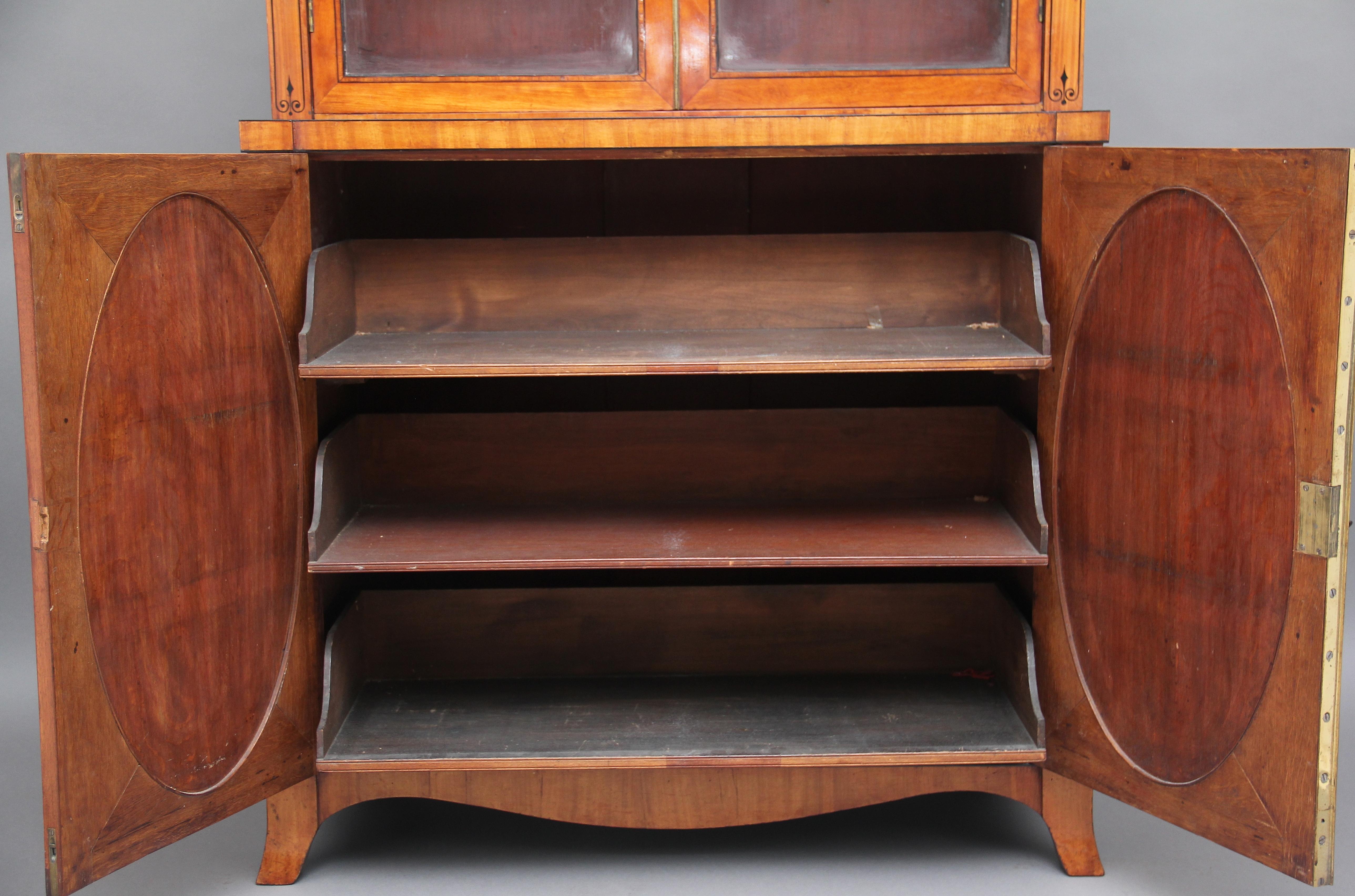 Early 19th Century Satinwood Bookcase 1