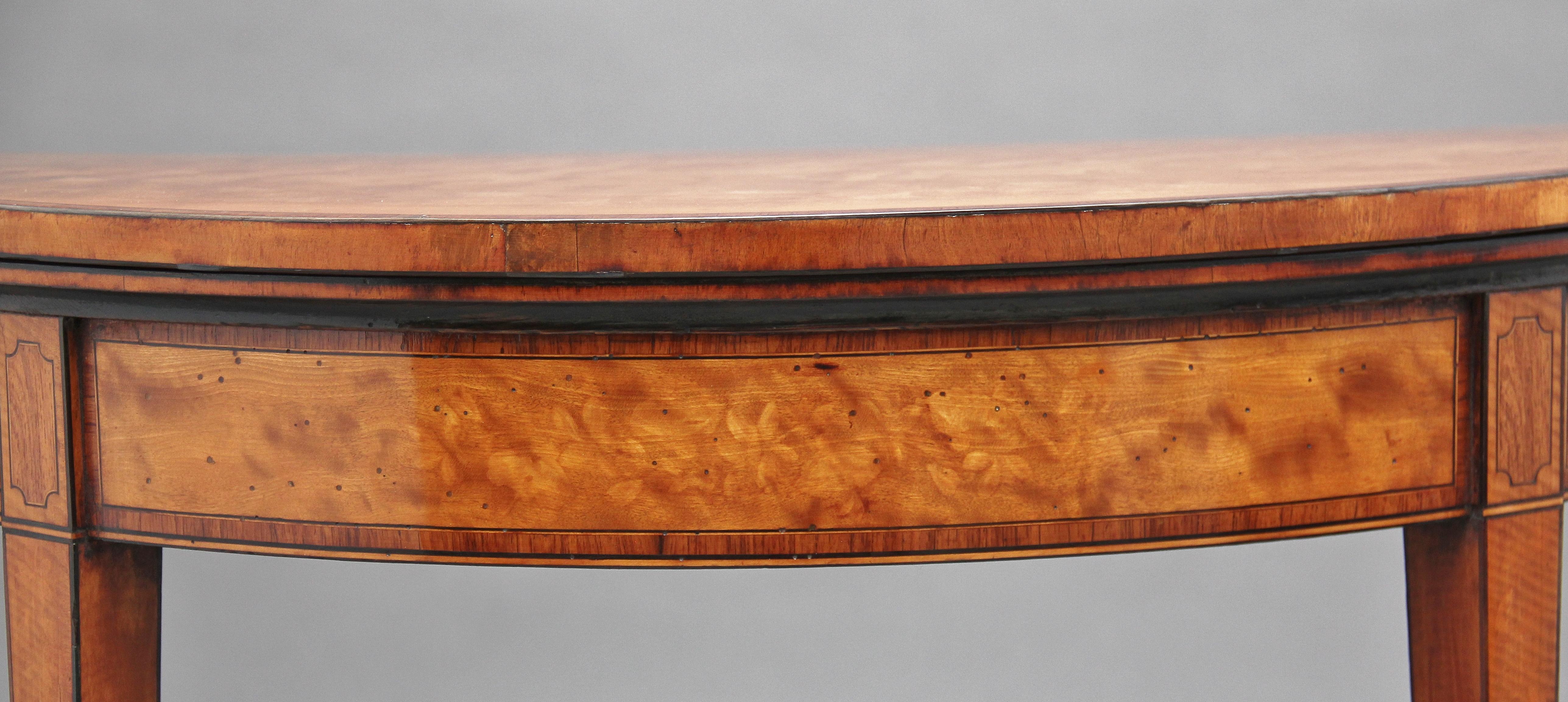 Early 19th Century Satinwood Card Table 6