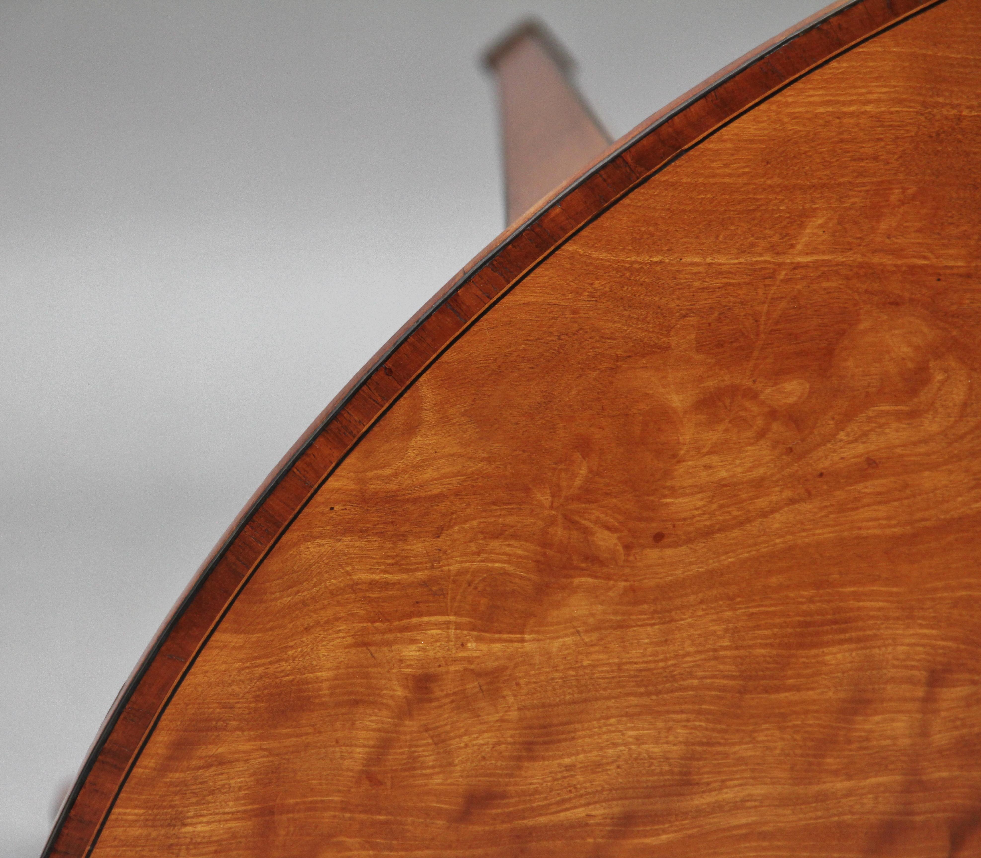 Early 19th Century Satinwood Card Table 4