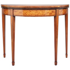 Early 19th Century Satinwood Card Table