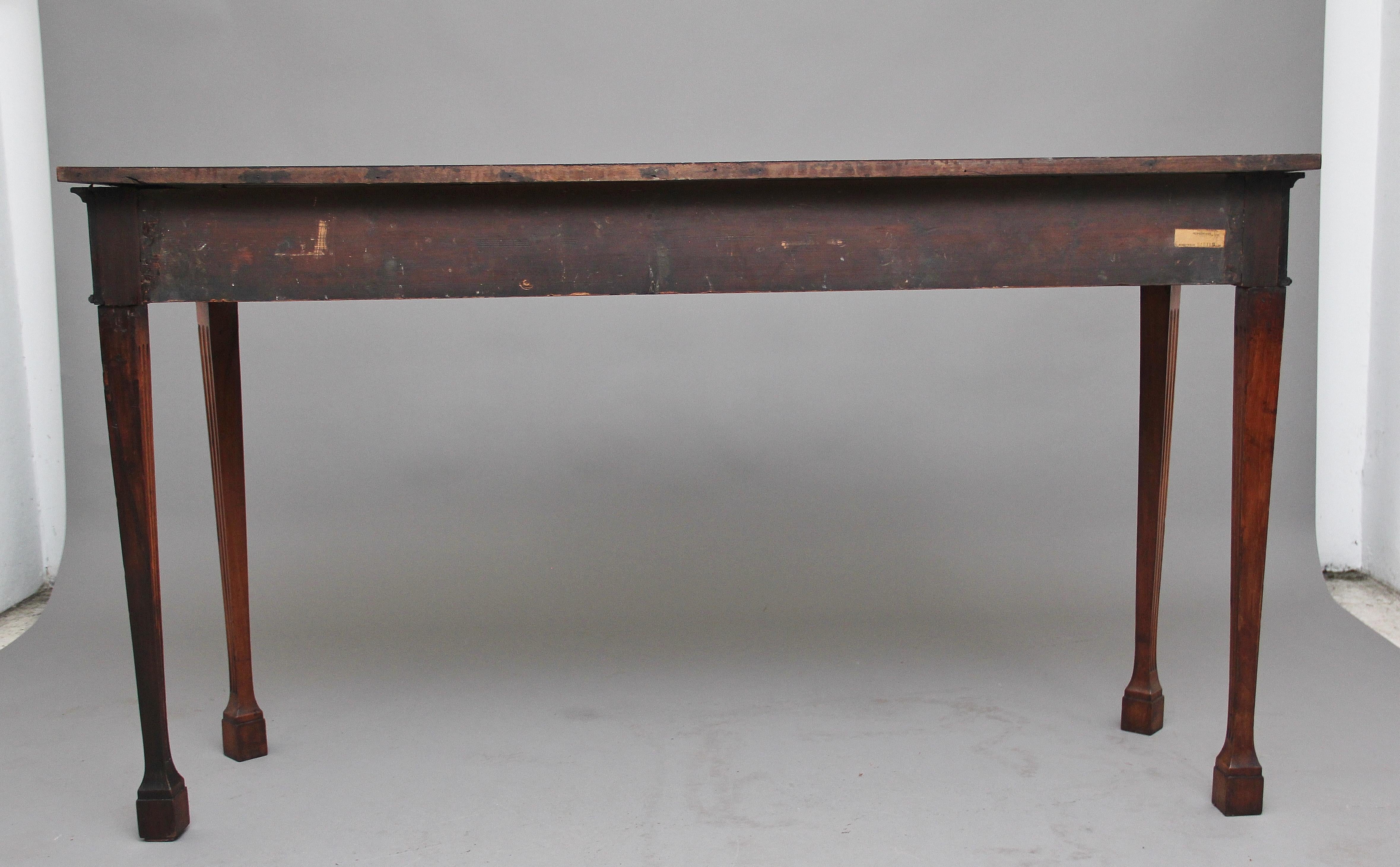 Early 19th Century Satinwood Serpentine Serving Table 1