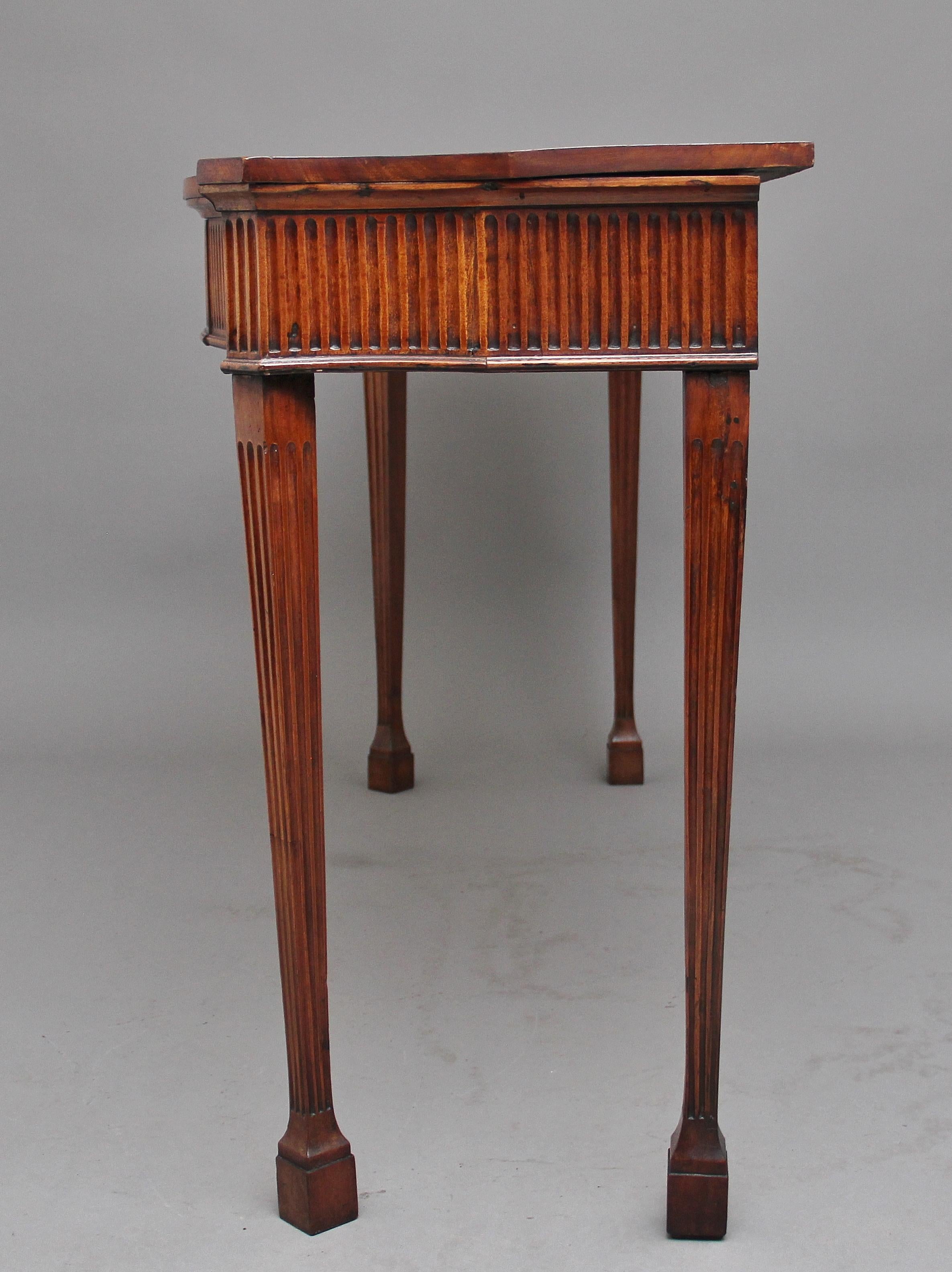 Early 19th Century Satinwood Serpentine Serving Table 2