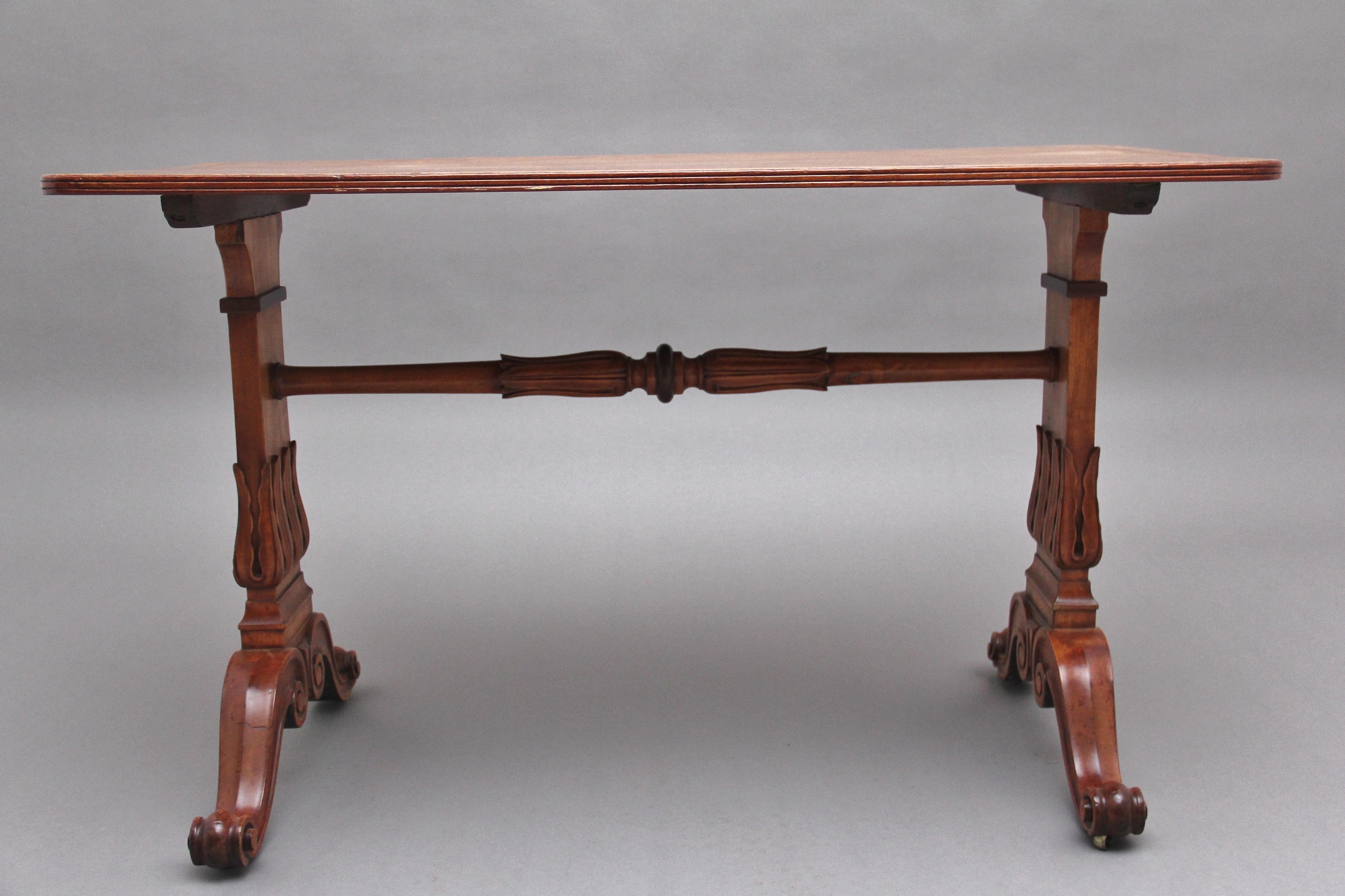 British Early 19th Century Satinwood Sofa Table For Sale