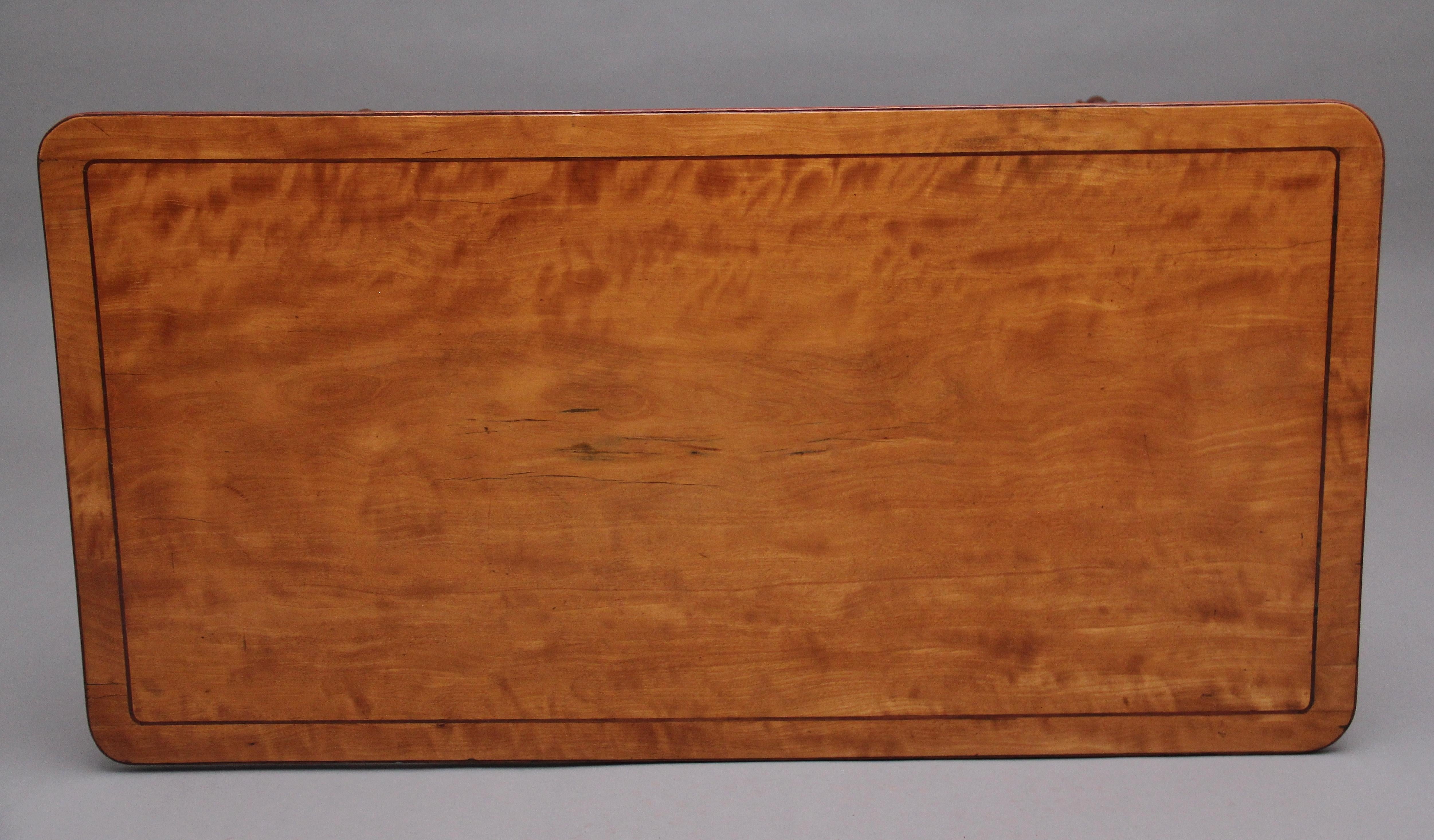 Early 19th Century Satinwood Sofa Table For Sale 2