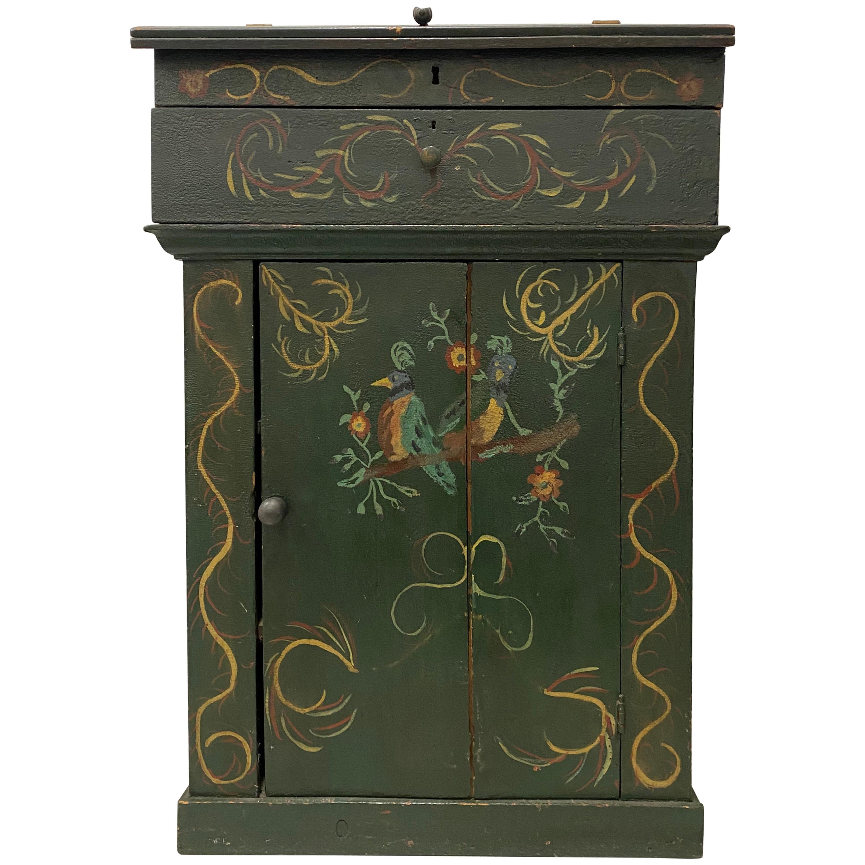 Early 19th Century Scandinavian Painted Cabinet