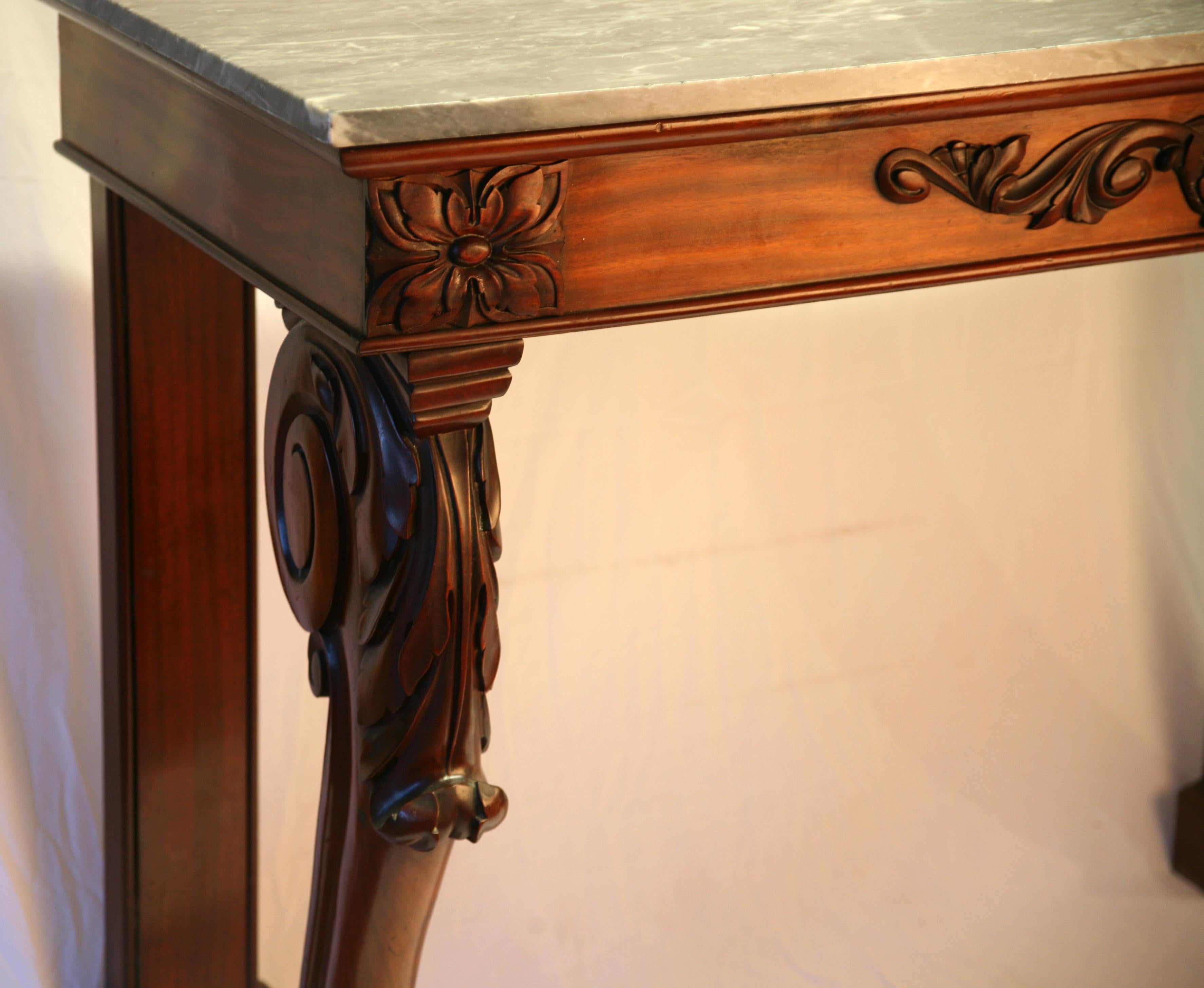 Early 19th Century Scottish Mahogany Console Table In Good Condition For Sale In Glencarse, Perthshire