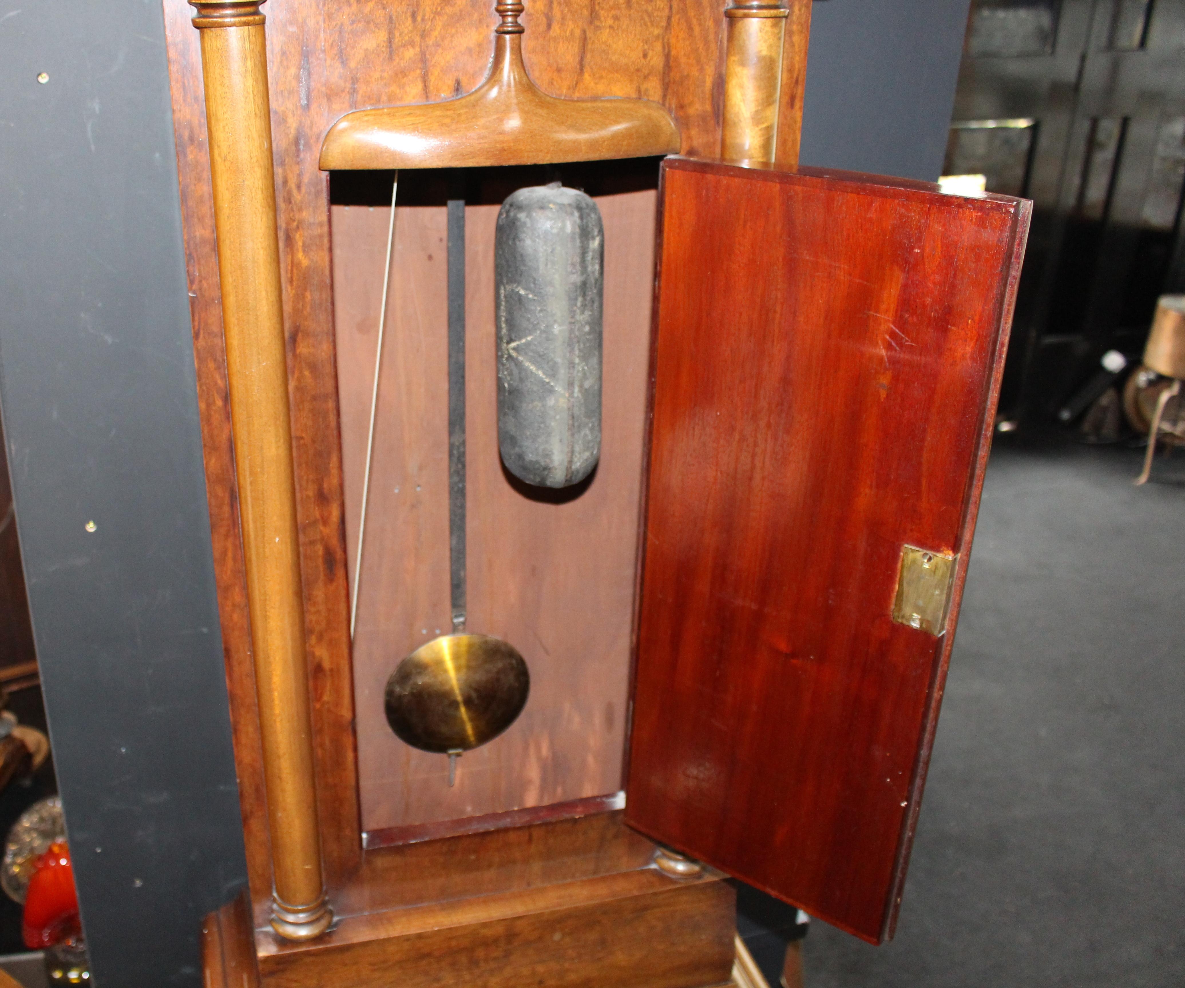 Early 19th Century Scottish Mahogany Longcase Clock with Arched Brass Dial For Sale 12