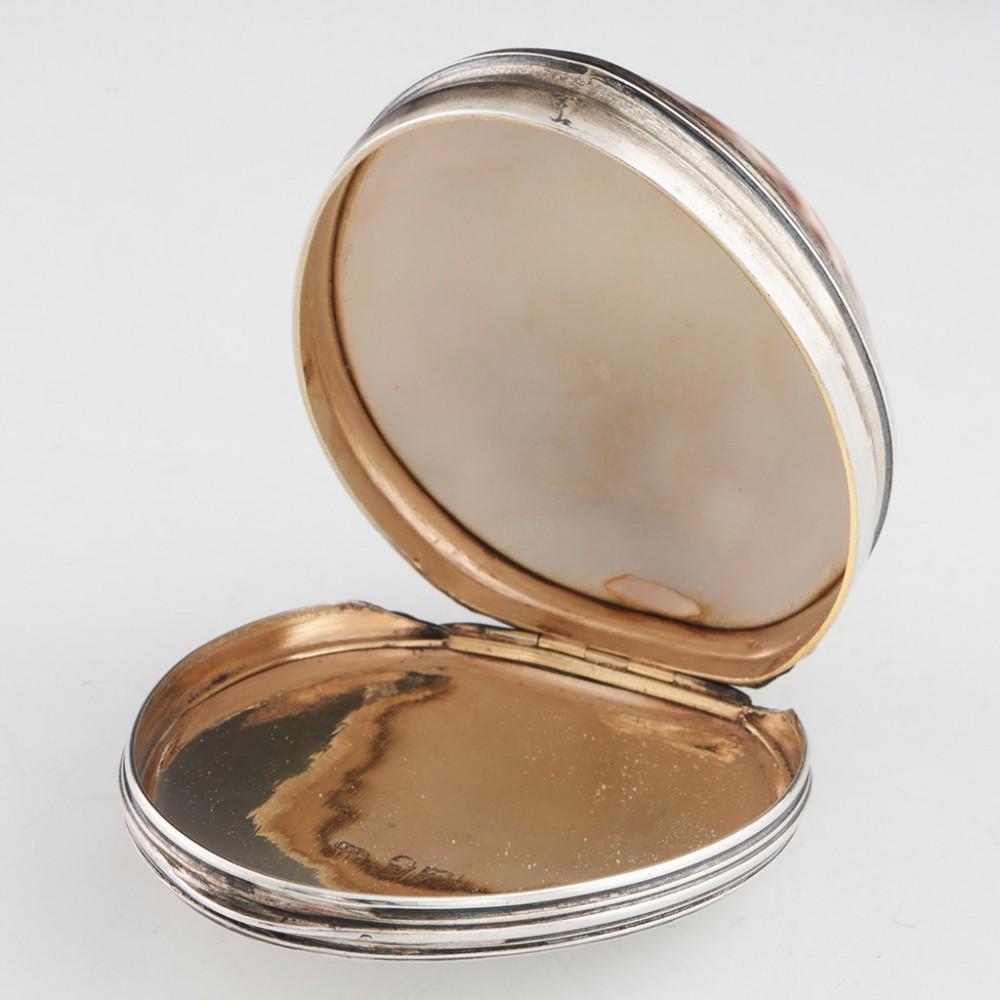 Scottish Silver Cowrie Shell Snuff Box Edinburgh c1823 For Sale
