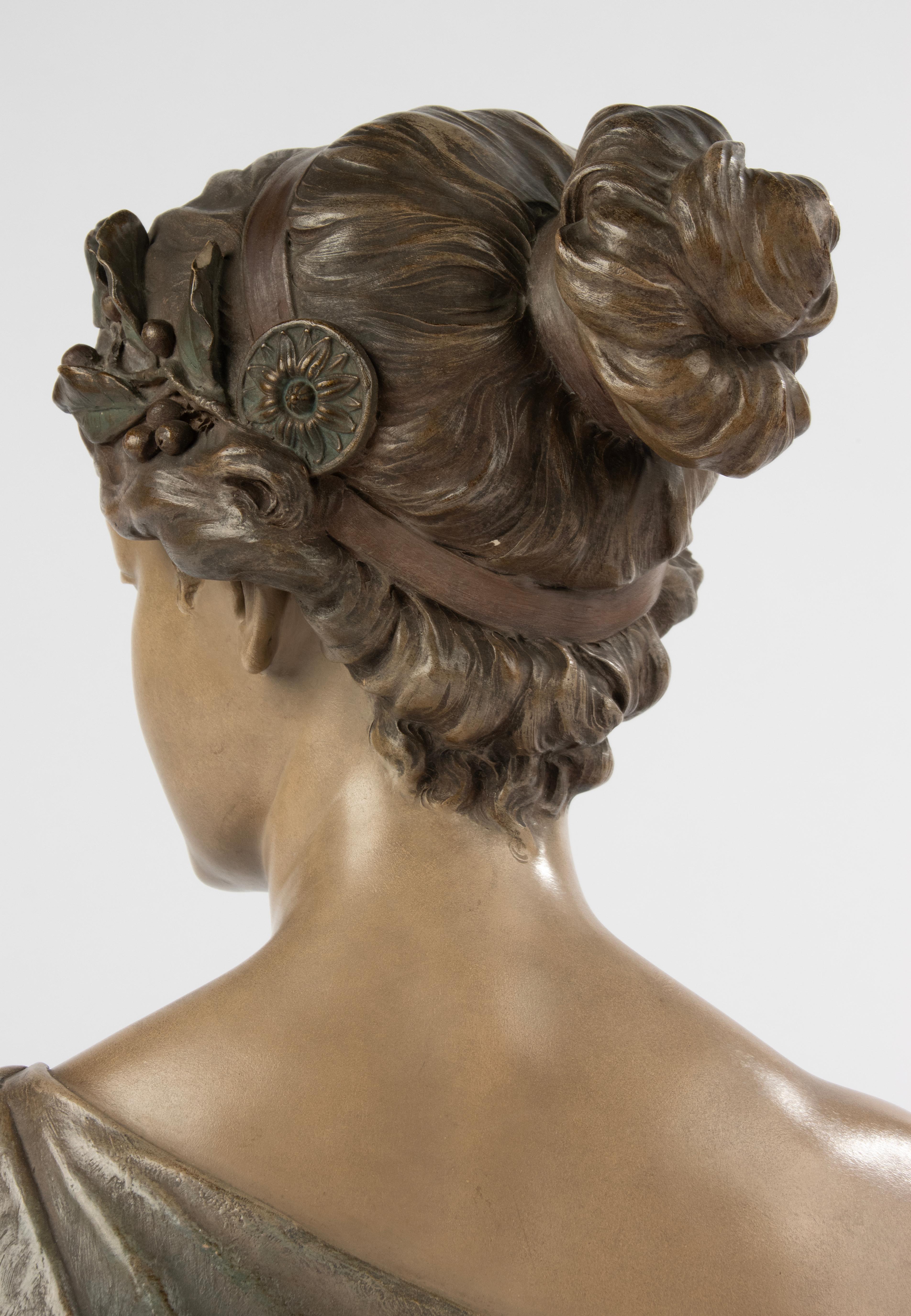 Early 19th Century Sculpture - Sappho - Terracotta by Reps & Trinte Gesetzl 6