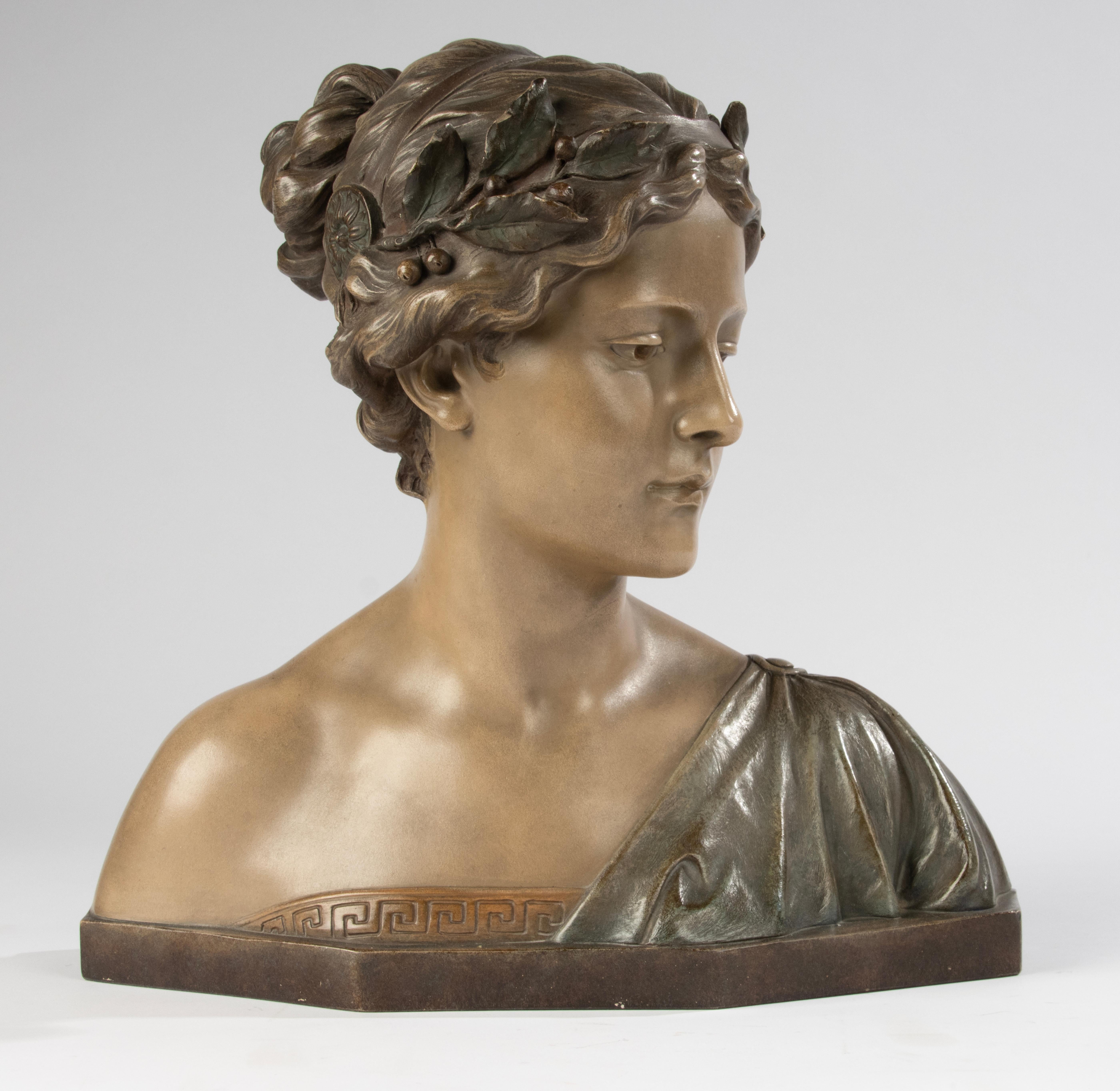 Early 19th Century Sculpture - Sappho - Terracotta by Reps & Trinte Gesetzl 9