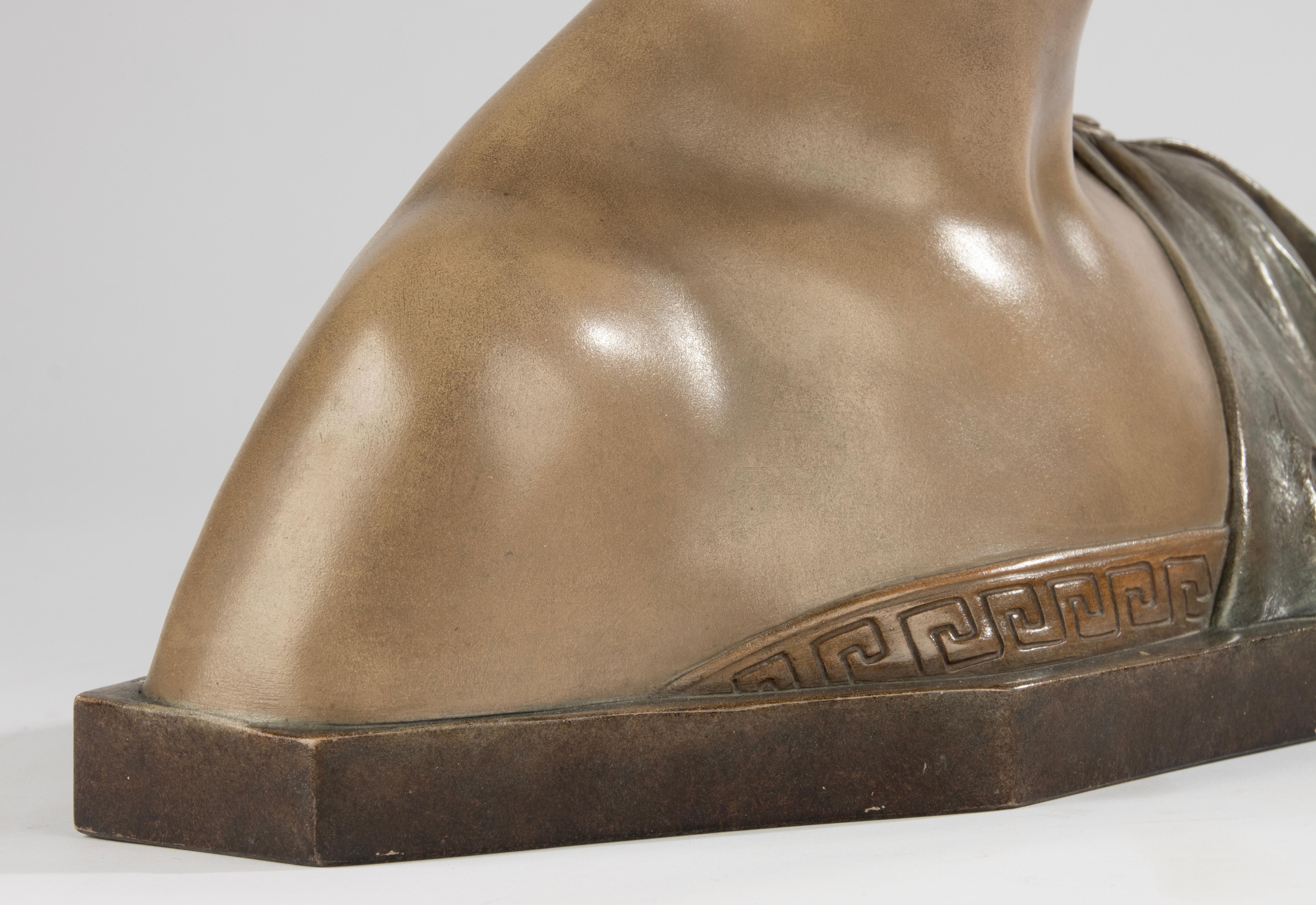 Early 20th Century Early 19th Century Sculpture - Sappho - Terracotta by Reps & Trinte Gesetzl