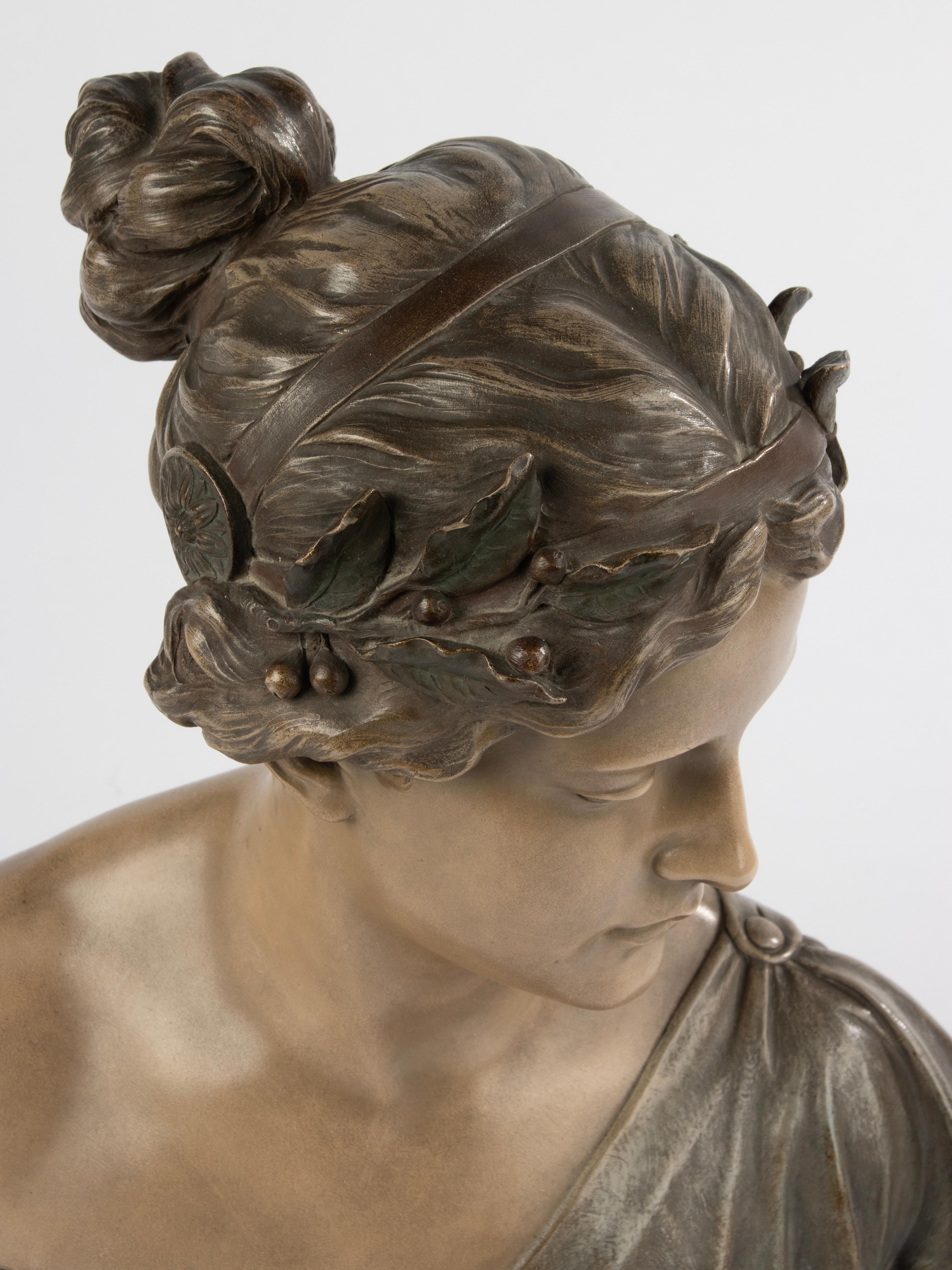 Early 19th Century Sculpture - Sappho - Terracotta by Reps & Trinte Gesetzl 2