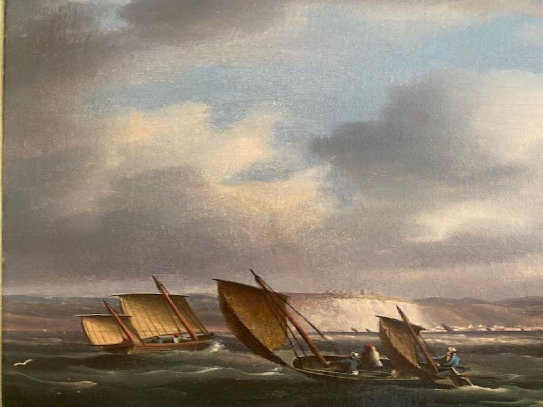 Altro Early 19th Century Seascape by Thomas Buttersworth (1768-1842), circa 1820 in vendita