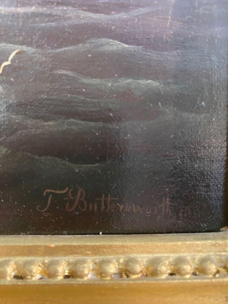 Tela Early 19th Century Seascape by Thomas Buttersworth (1768-1842), circa 1820 in vendita
