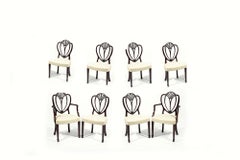 Early 19th Century Set of Eight Hepplewhite Dining Chairs
