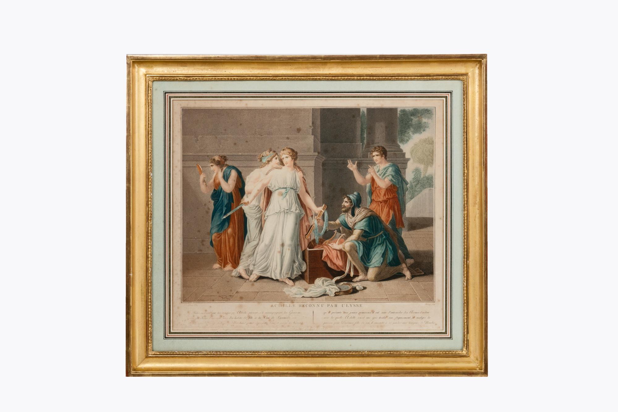 Early 19th Century Set of Four French Colourful Mezzotints In Excellent Condition For Sale In Dublin 8, IE