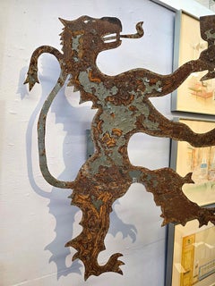 Wetterfahne aus Eisenblech aus dem frühen 19. Jahrhundert. Volkskunst