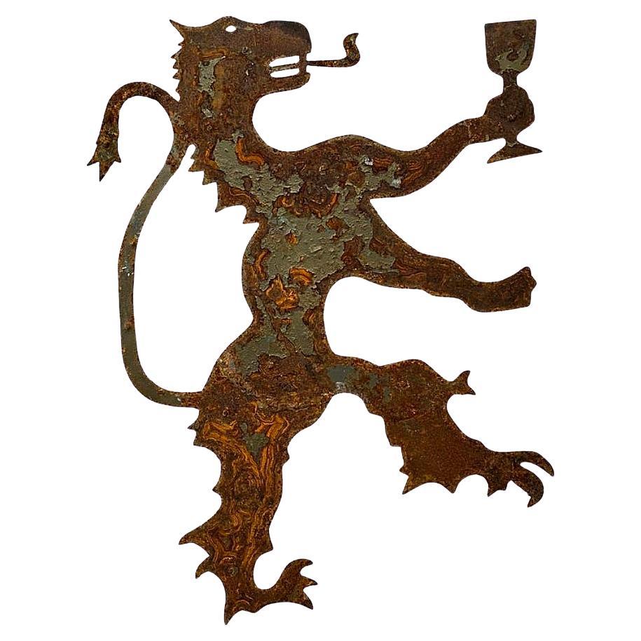 Early 19th Century Sheet Iron Weathervane. Folk Art For Sale