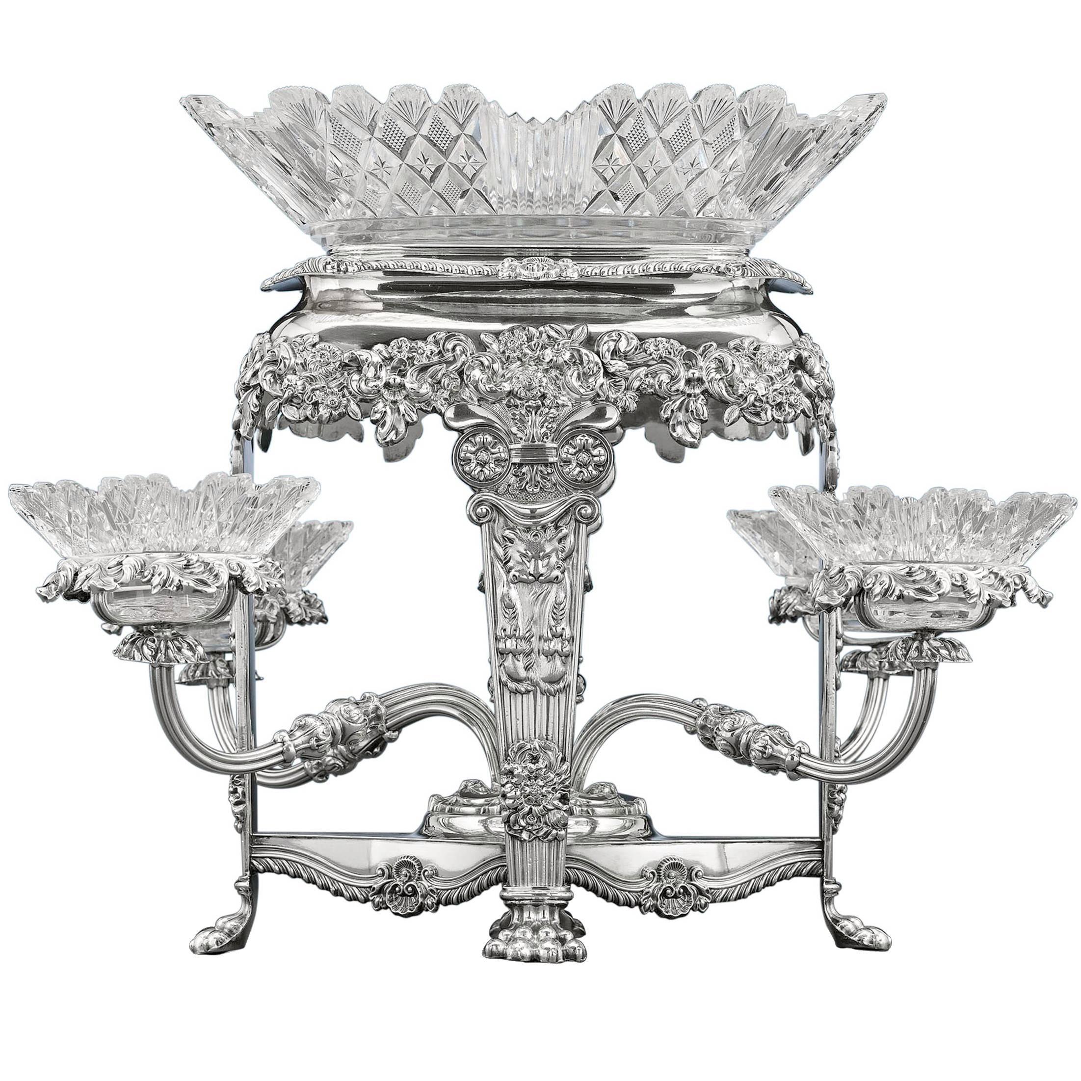 Early 19th Century Sheffield Silver Plate Epergne  