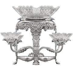 Early 19th Century Sheffield Silver Plate Epergne