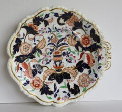 Early 19th Century Shell Desert Dish Porcelain Hand Painted, Staffordshire UK