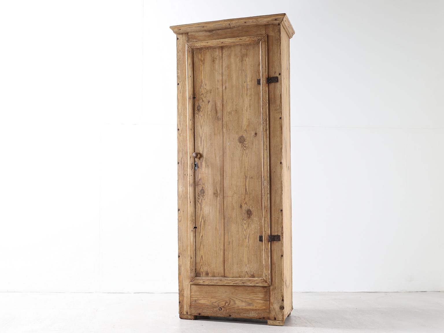 Early 19th century shepherds cupboard with dovetail joint details.
