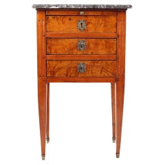 Antique Early 19th Century Side Table, Burl Elm Wood